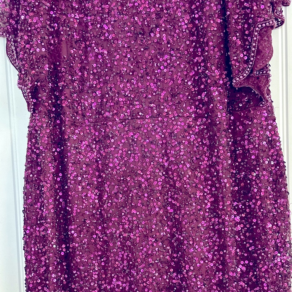 Purple formal cocktail dress from Adriana Papell size 18w